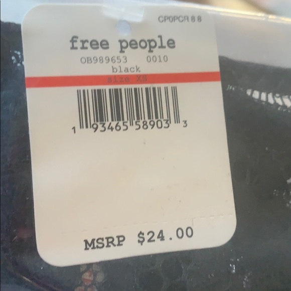 NEW Free people High Waisted Black lace underwear new xs - Picture 4 of 4